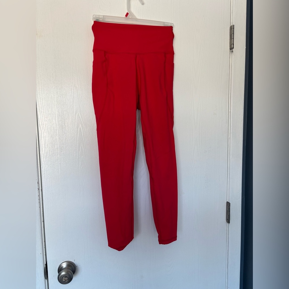 Women's Vital Apparel Red High-Waisted Pants